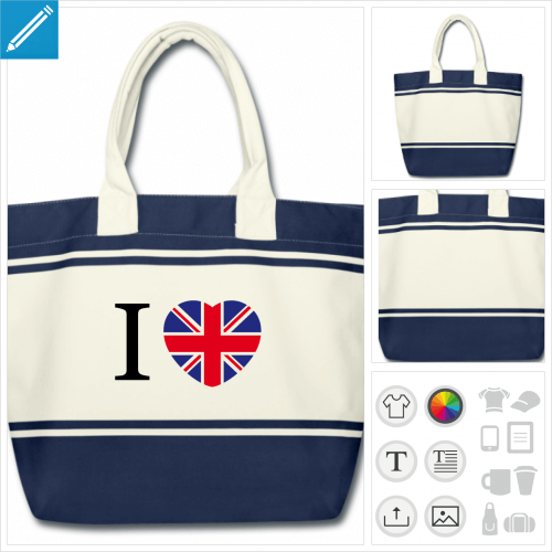 cabas coeur uk à imprimer en ligne