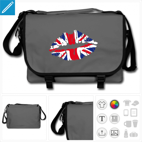 sac union jack  personnaliser, impression unique