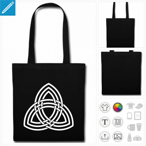 tote bag celte personnalisable