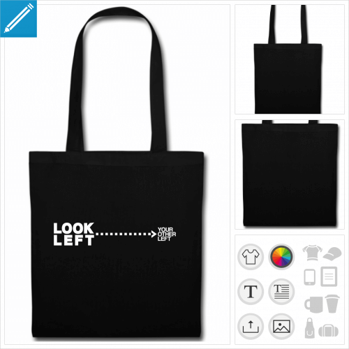 sac tote bag humour geek  crer soi-mme