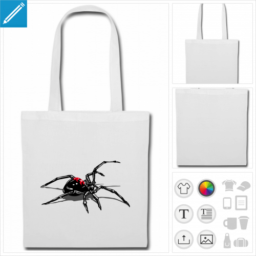 sac de courses spider  imprimer en ligne