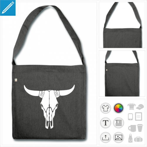 sac cabas western  personnaliser en ligne