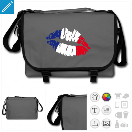 sac de cours drapeau  personnaliser et imprimer en ligne