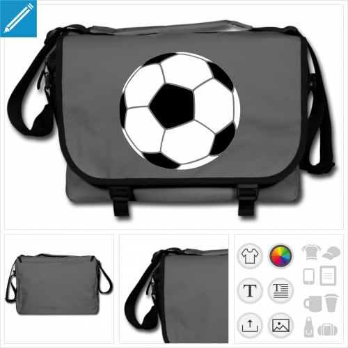 sac bandoulire football  personnaliser en ligne