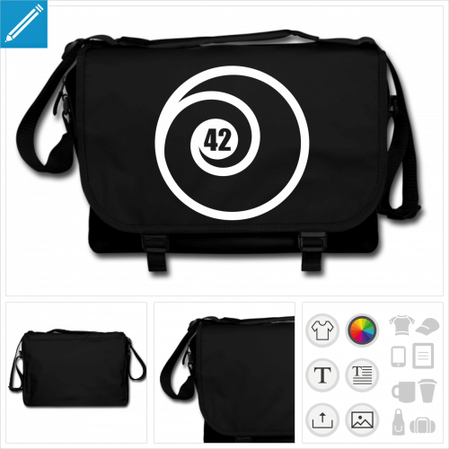 sac de cours Geek 45  imprimer en ligne