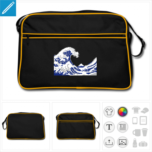 sac rtro hokusai geek  crer soi-mme