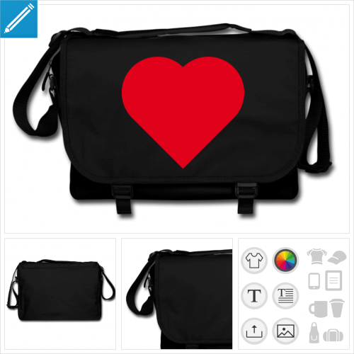 sac coeur  personnaliser en ligne