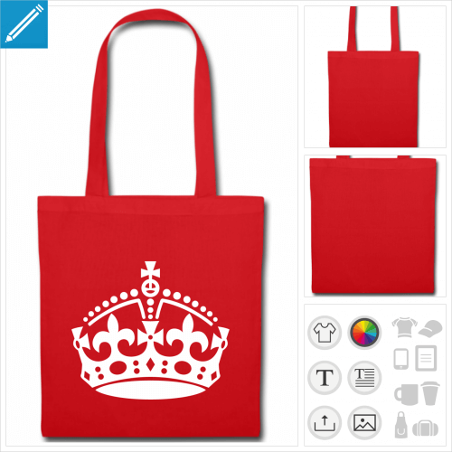 sac tissu keep calm  complter  crer soi-mme