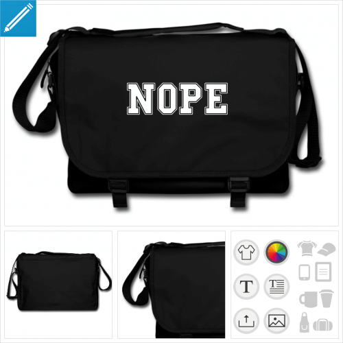 sac de cours nope  personnaliser en ligne