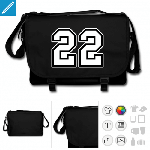 sac de cours 22  personnaliser