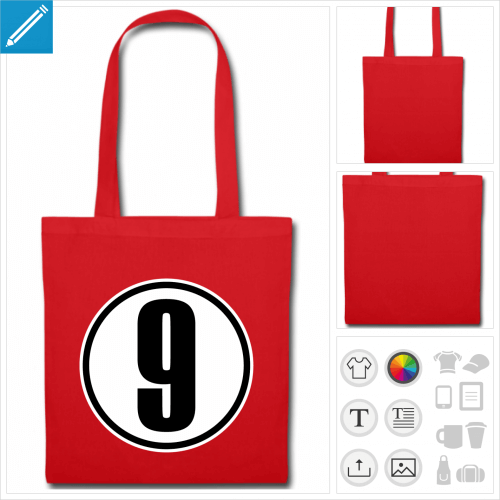 tote bag Numro 9  crer soi-mme