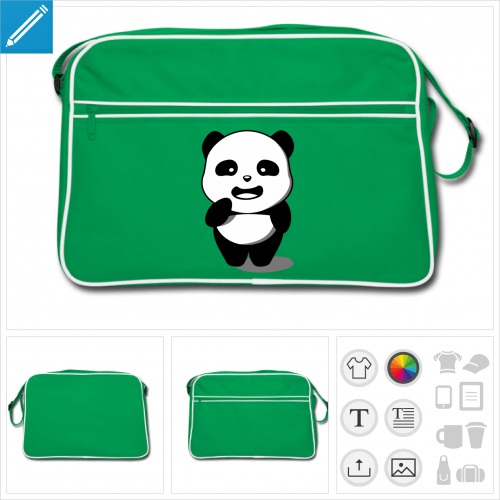 sac retro panda  crer en ligne