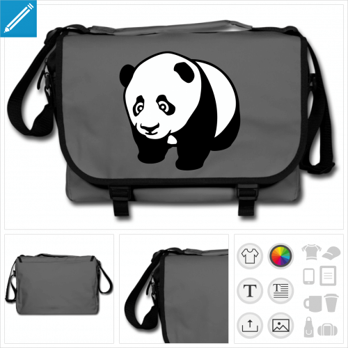 sac panda  personnaliser et imprimer en ligne