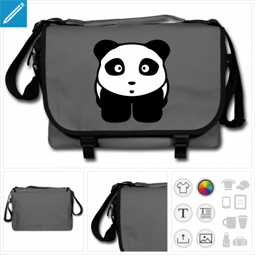 sac  bandoulire panda kawaii  personnaliser