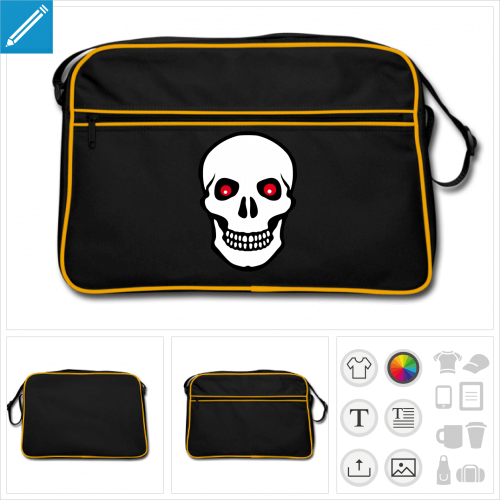 sac rtro pirate drapeau  personnaliser et imprimer en ligne