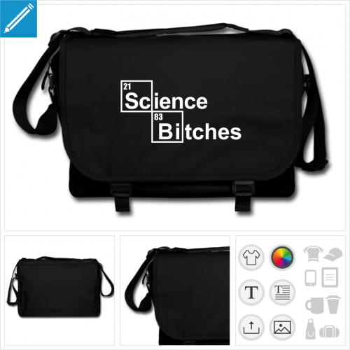 sac geek science  personnaliser et imprimer en ligne