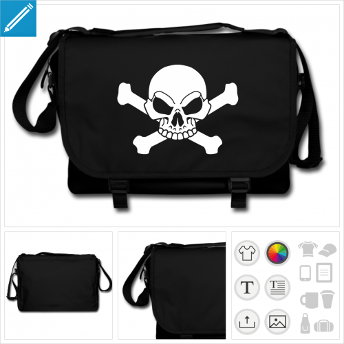 sac  bandoulire pirate  personnaliser et imprimer en ligne