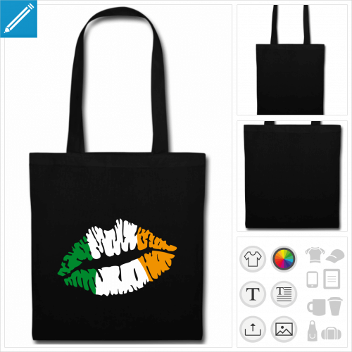 tote bag St Patricks Day à personnaliser en ligne