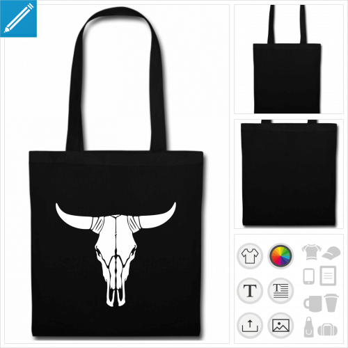 tote bag crne de vache  imprimer en ligne