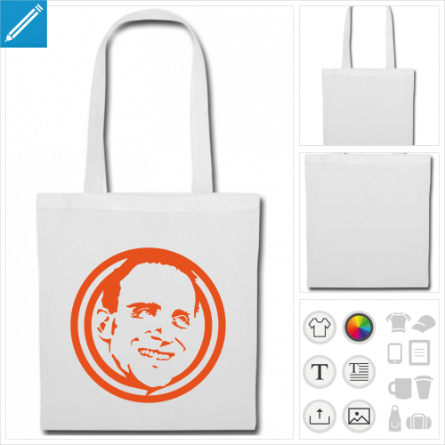 tote bag Boris Vian  crer en ligne