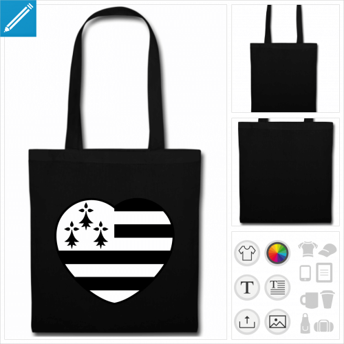 tote bag bretagne personnalisable