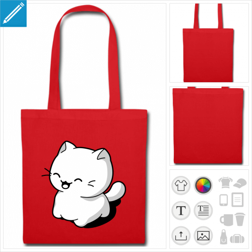 tote bag kawaii à personnaliser en ligne