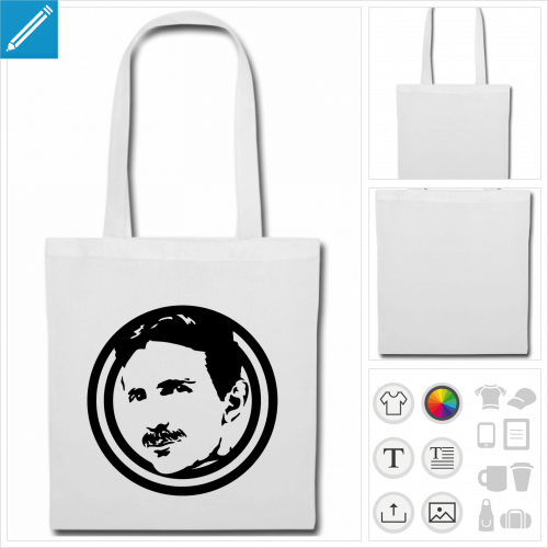 tote bag tesla day  crer soi-mme