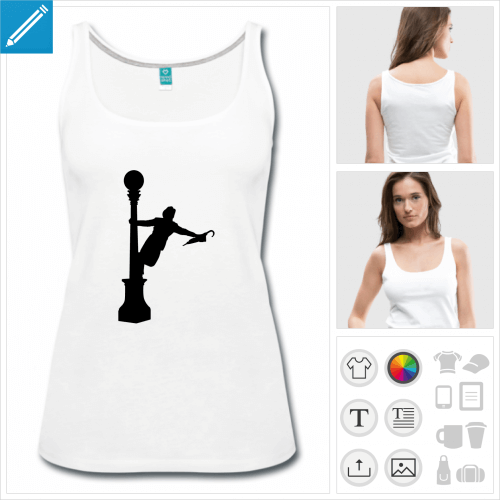 t-shirt blanc singing  crer en ligne