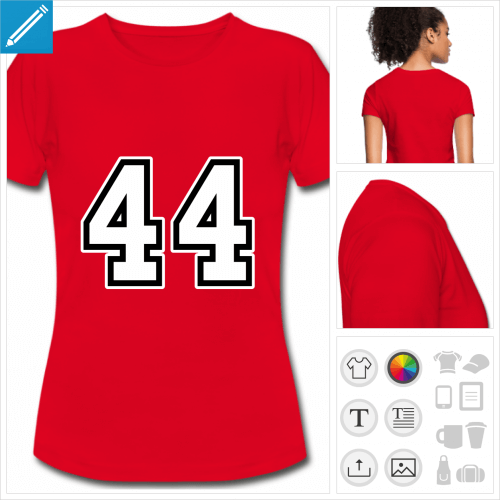 t-shirt femme Nombre 44  crer en ligne