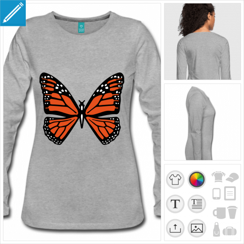 t-shirt ailes de papillon  crer soi-mme