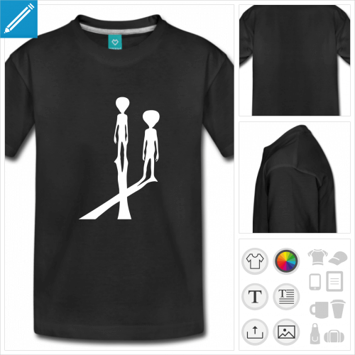 t-shirt basic alien  imprimer en ligne