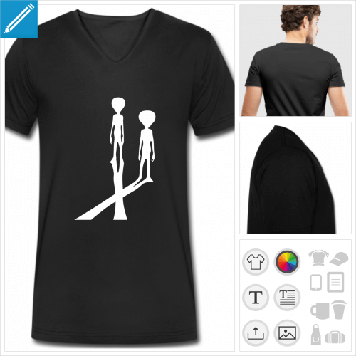 t-shirt alien  imprimer en ligne