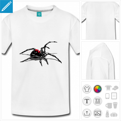 t-shirt pour ado black widow  personnaliser et imprimer en ligne