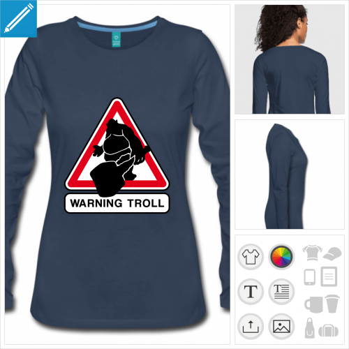 t-shirt trolling  imprimer en ligne