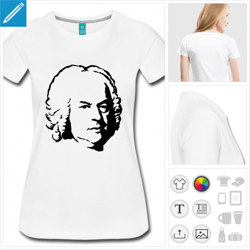 T-shirt Bach  personnaliser, ajoutez votre texte, I'm Bach, I'll be Bach etc.