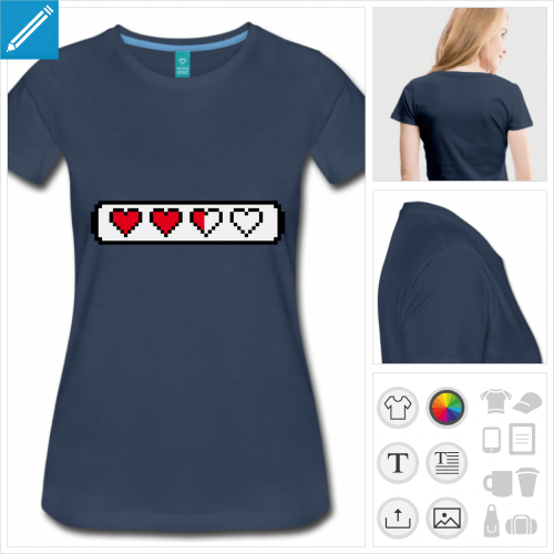 t-shirt barre de vie  crer soi-mme