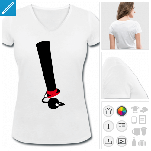 t-shirt point d'exclamation  crer soi-mme