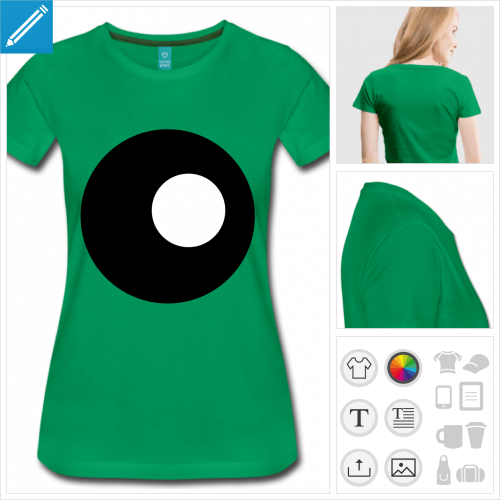 t-shirt femme billard  imprimer en ligne