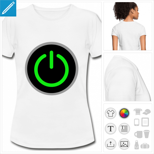t-shirt basique gaming à personnaliser, impression unique