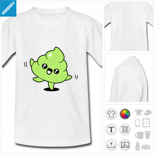 t-shirt pour enfant caca  crer en ligne