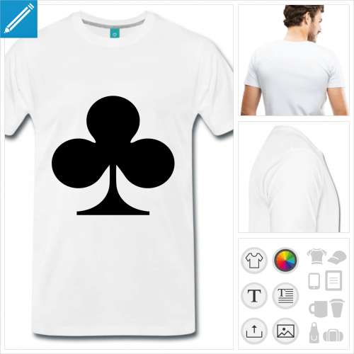 t-shirt carte de jeu  personnaliser en ligne