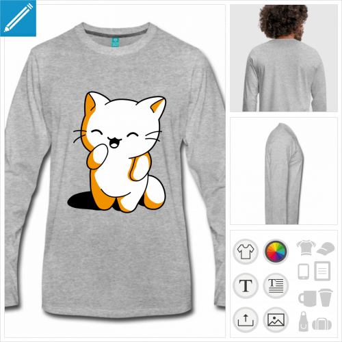 t-shirt chaton kawaii  crer en ligne