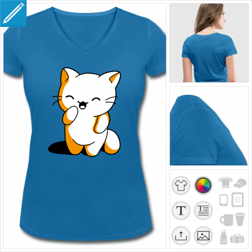 t-shirt chaton  personnaliser