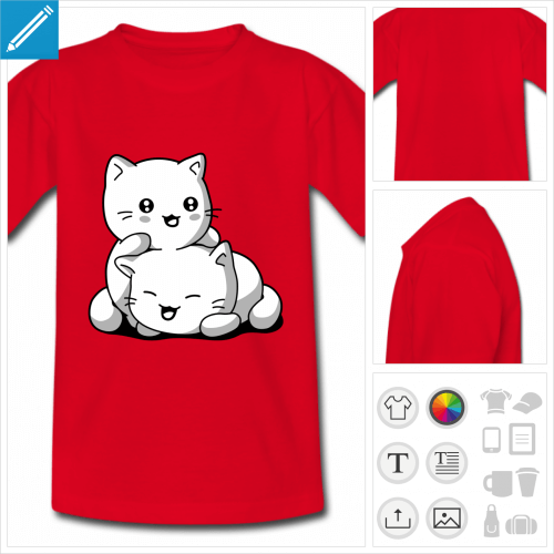 t-shirt basique chaton  crer soi-mme