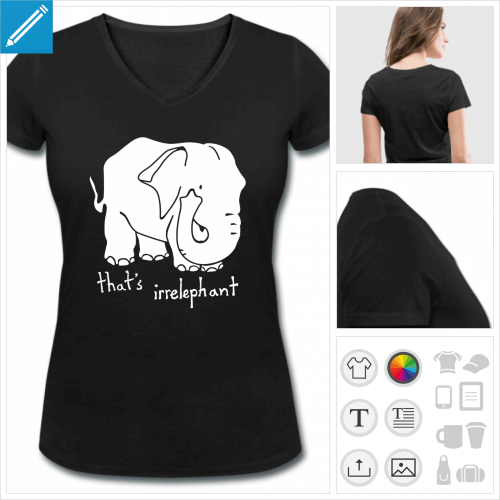 t-shirt irrelephant  personnaliser et imprimer en ligne