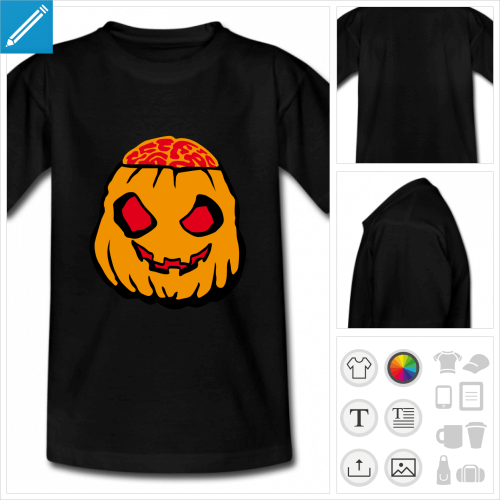 t-shirt adolescent halloween personnalisable