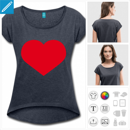 t-shirt I love  imprimer en ligne