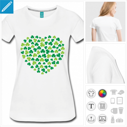 t-shirt saint patrick à personnaliser et imprimer en ligne