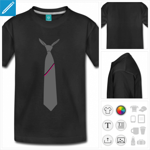 t-shirt basique cravate lgante  personnaliser et imprimer en ligne