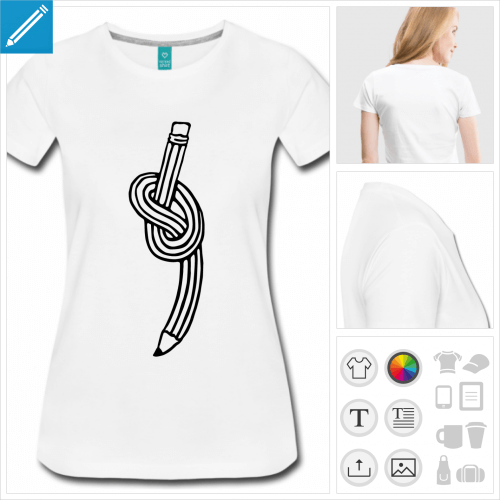 t-shirt simple crayon  imprimer en ligne